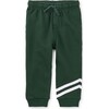 Speedy Striped Baby Joggers, Pineneedle - Pants - 1 - thumbnail