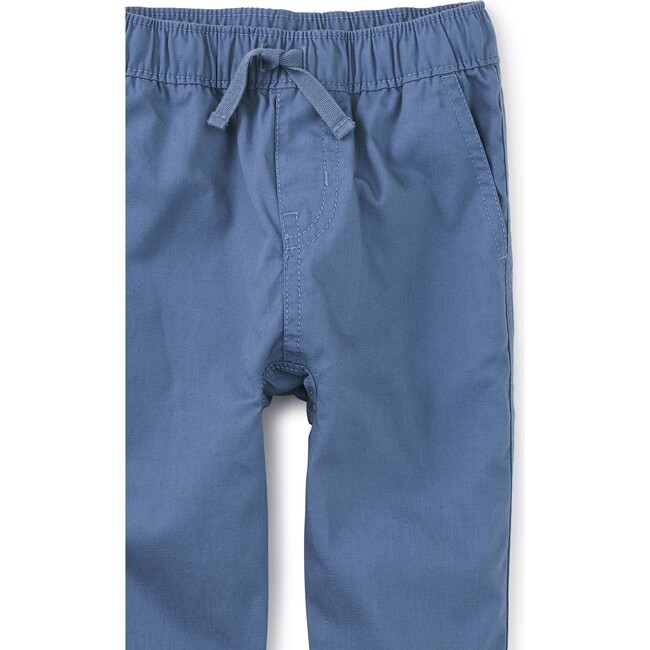 Woven Drawstring Baby Joggers, Coronet Blue - Pants - 2