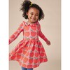Print Ruffle Collar Ballet Dress, Normandy Apples - Dresses - 2