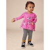 Print Peplum Top & Pants Baby Set, Poodle Promenade - Mixed Apparel Set - 2