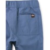 Woven Drawstring Baby Joggers, Coronet Blue - Pants - 3