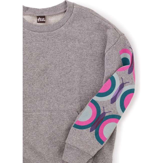 Rainbow Sleeve Kanga Popover, Med Heather Grey - Sweatshirts - 3