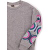 Rainbow Sleeve Kanga Popover, Med Heather Grey - Sweatshirts - 3