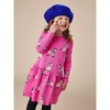Print Long Sleeve Pocket Dress, Poodle Promenade - Dresses - 3