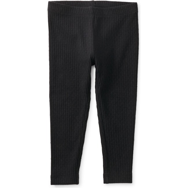 Pointelle Baby Leggings, Jet Black - Leggings - 2