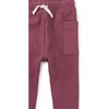 Side Pocket Rib Baby Pants, Cassis - Pants - 3