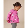 Print Peplum Top & Pants Baby Set, Poodle Promenade - Mixed Apparel Set - 3