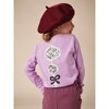 Poodle & Bow Graphic Tee, Sheer Lilac - T-Shirts - 2