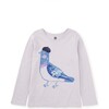 Parisian Pigeon Graphic Tee, Vapor - T-Shirts - 1 - thumbnail