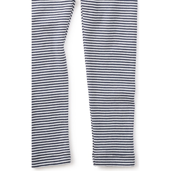 Striped Leggings, Heritage Blue - Leggings - 2