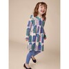 Long Sleeve Wrap Neck Dress, Parisian Homes - Dresses - 2