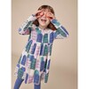 Long Sleeve Wrap Neck Dress, Parisian Homes - Dresses - 3