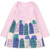 Print Mix Skirted Baby Dress, Parisian Homes - Dresses - 1 - thumbnail