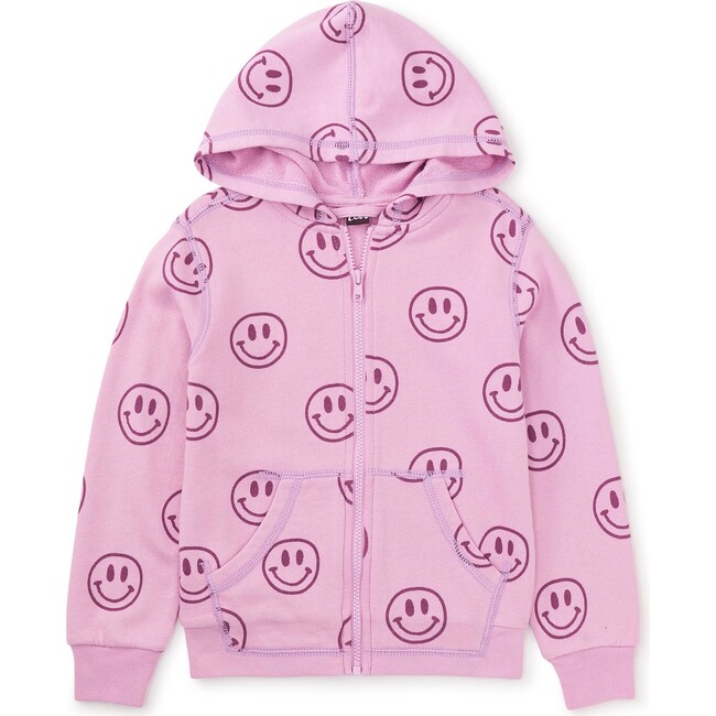 Good Sport Print Zipper Hoodie, Smile A While - Sweatshirts - 1