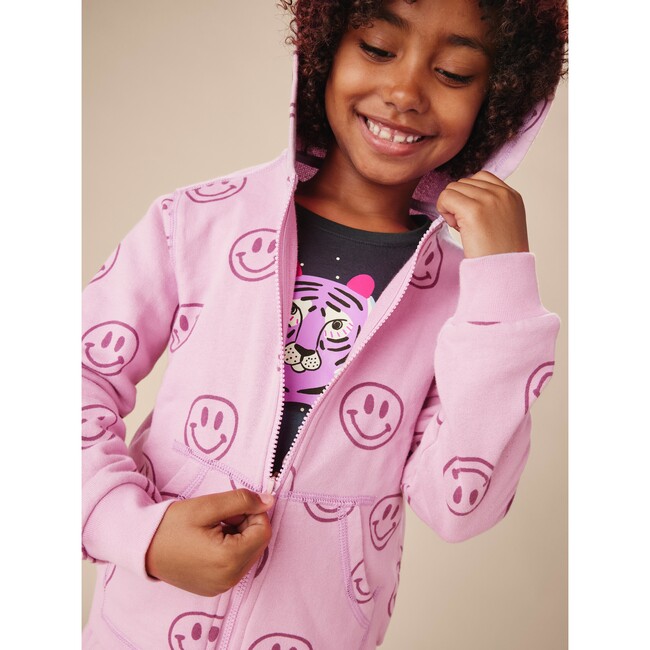 Good Sport Print Zipper Hoodie, Smile A While - Sweatshirts - 2