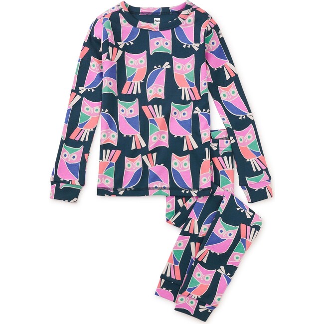 Glow In The Dark Pajama Set, Marie Curie's Owls - Pajamas - 1