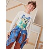 Impressionist Bear Graphic Tee, Ecru - T-Shirts - 3