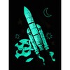Glowing Rocket Graphic Tee, Pepper - T-Shirts - 2