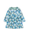 Floral Print Long Sleeve Skirted Baby Dress, Monet's Garden - Dresses - 1 - thumbnail