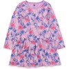 Floral Print Long Sleeve Pocket Dress, Fleur-De-Lis - Dresses - 1 - thumbnail