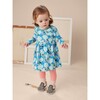 Floral Print Long Sleeve Skirted Baby Dress, Monet's Garden - Dresses - 2
