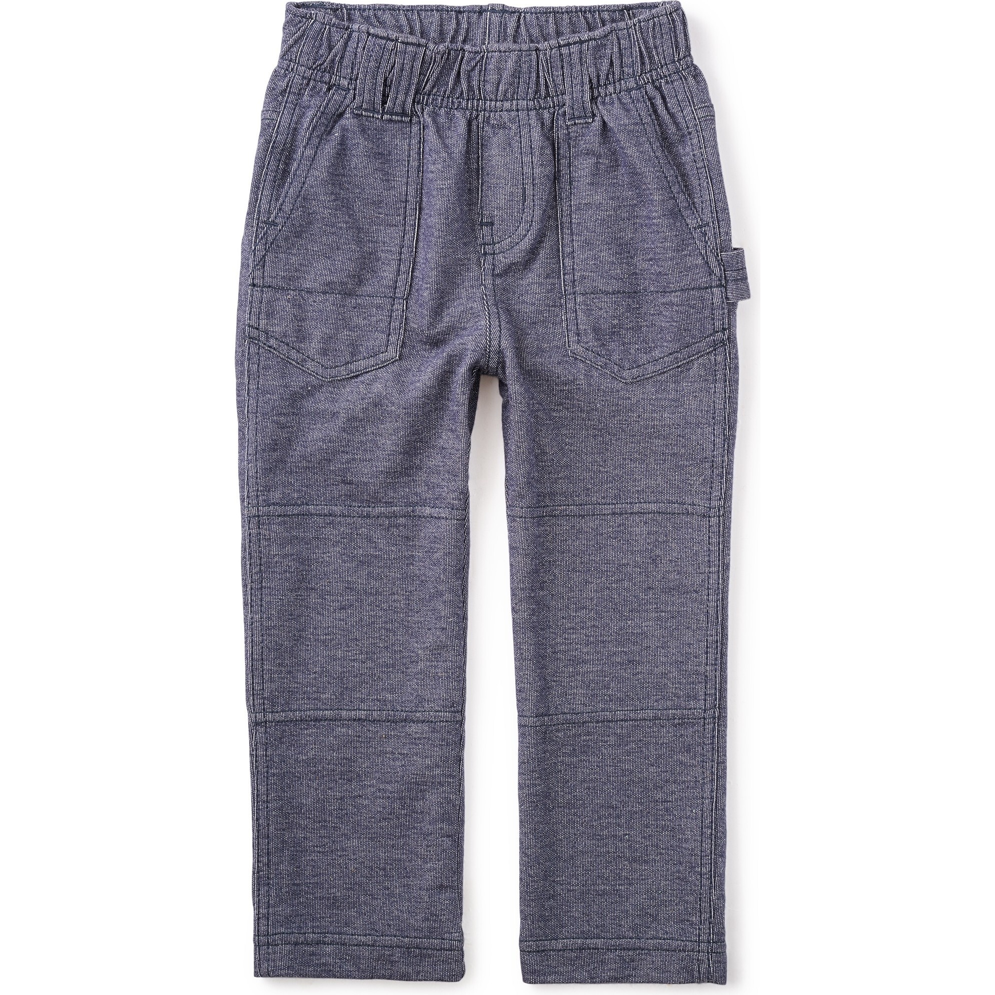 Denim Like Playwear Pants, Indigo - Pants - 1