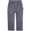 Denim Like Playwear Pants, Indigo - Pants - 1 - thumbnail