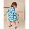 Floral Print Long Sleeve Skirted Baby Dress, Monet's Garden - Dresses - 3