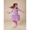 Floral Print Long Sleeve Pocket Dress, Fleur-De-Lis - Dresses - 3