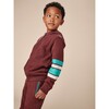 Elbow Stripe Hoodie, Sangria - Sweatshirts - 2