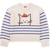 Chat In A Hat Sweater, Birch - Sweaters - 1 - thumbnail