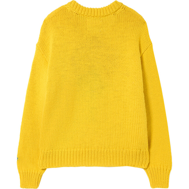 Flower Bull Kids Sweater, Yellow Logo - Sweaters - 2