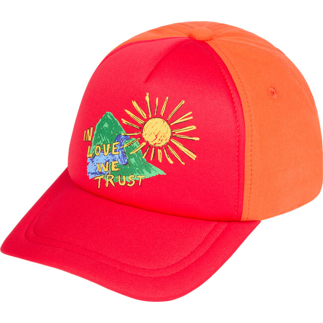 Elastic Hamster Kids Cap, Red