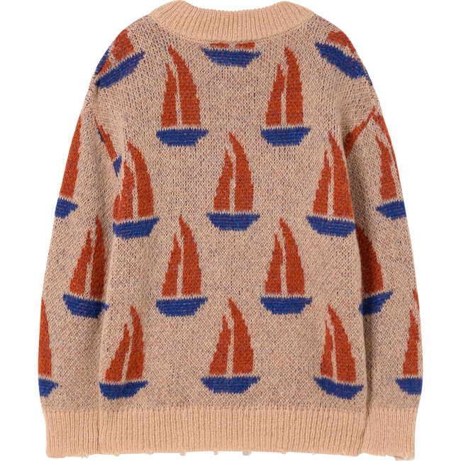 Bull Kids Sweater, Beige Logo - Sweaters - 2