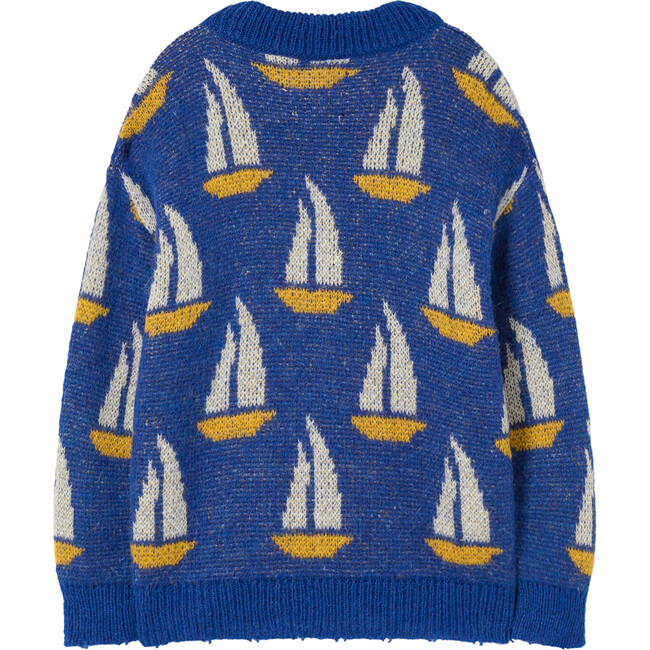 Bull Kids Sweater, Blue Logo - Sweaters - 2