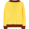 Bicolor Toucan Kids Cardigan, Yellow Logo - Cardigans - 2
