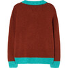 Bicolor Toucan Kids Cardigan, Brown Logo - Cardigans - 2