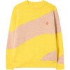 Bicolor Bull Kids Sweater, Yellow Logo - Sweaters - 1 - thumbnail