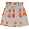 Wombat Kids Skirt, Grey - Skirts - 2