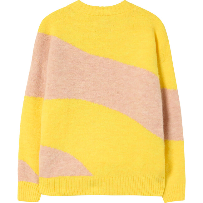 Bicolor Bull Kids Sweater, Yellow Logo - Sweaters - 2