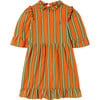 Tortoise Kids Dress, Orange - Dresses - 1 - thumbnail