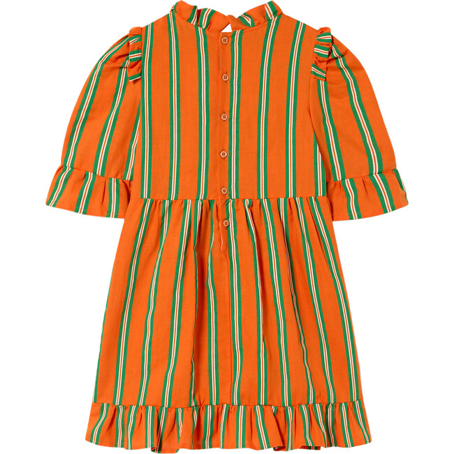 Tortoise Kids Dress, Orange - Dresses - 2