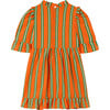 Tortoise Kids Dress, Orange - Dresses - 2