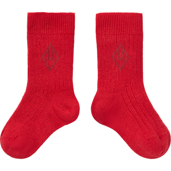 Snail Baby Socks, Red Logo