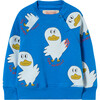 Shark Baby Sweatshirt, Blue Observatory - Sweatshirts - 1 - thumbnail
