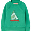 Shark Baby Sweatshirt, Green - Sweatshirts - 1 - thumbnail