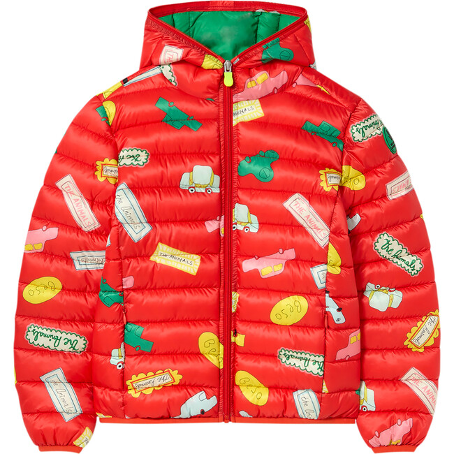 Save The Duck x The Animals Observatory Lobster Puffer Jacket, Red