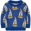 Bull Baby Sweater, Blue Logo - Sweaters - 1 - thumbnail