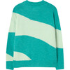 Bicolor Bull Kids Sweater, Turquoise - Sweaters - 2