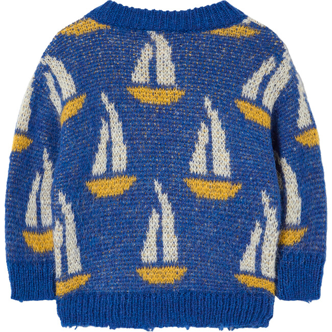 Bull Baby Sweater, Blue Logo - Sweaters - 2
